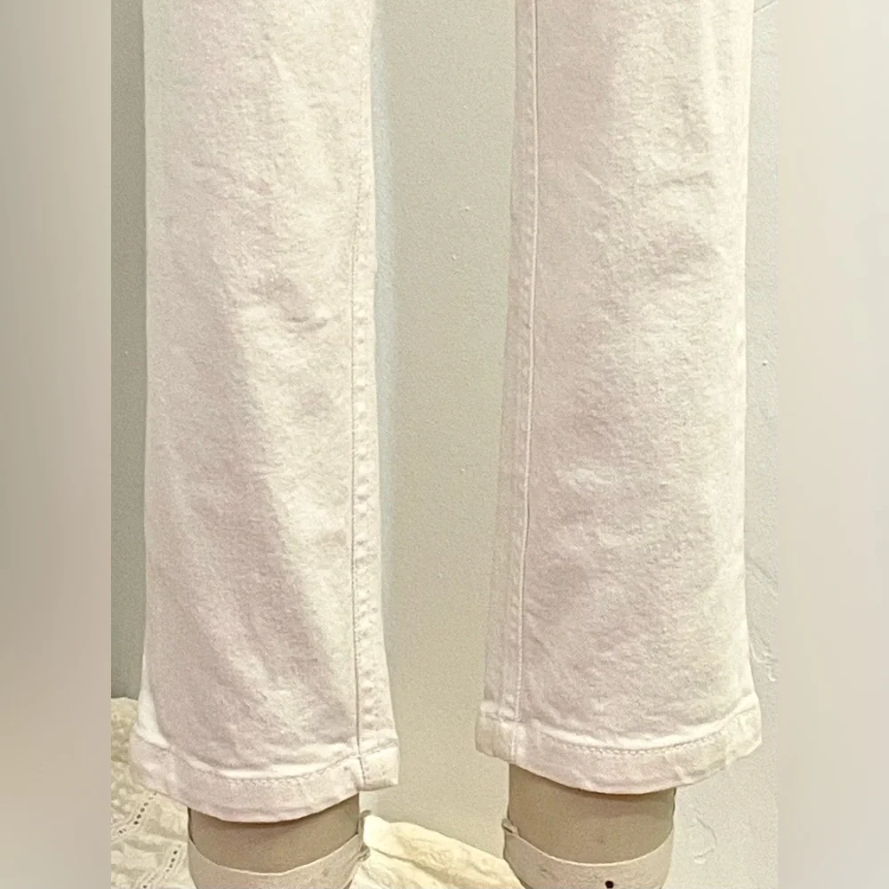 Made in Italy Y2K white ankle jeans gold hardware Michael Kors size 0 collection - Picture 4 of 14